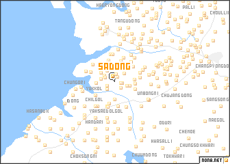 map of Sa-dong