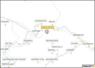 map of Sa-dong