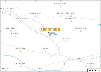 map of Sadonmaa