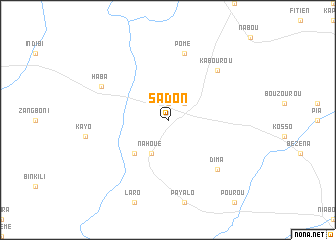 map of Sadon