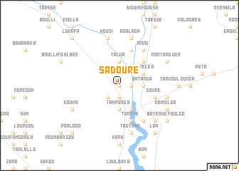 map of Sadouré