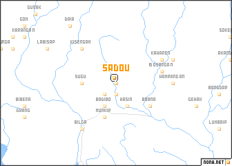 map of Sadou