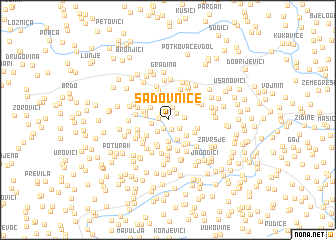 map of Sadovnice