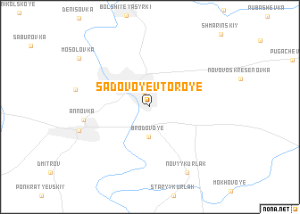 map of Sadovoye Vtoroye