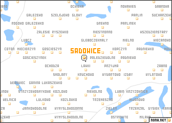 map of Sadowice