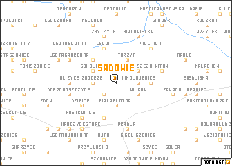 map of Sadowie