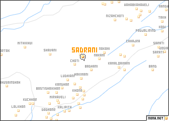 map of Sadrāni
