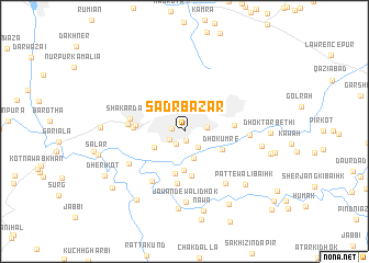 map of Sadr Bāzār