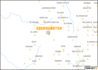 map of Şadr Ḩubaysh