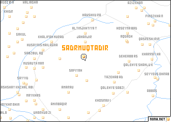 map of Şadr Muqtaḑir