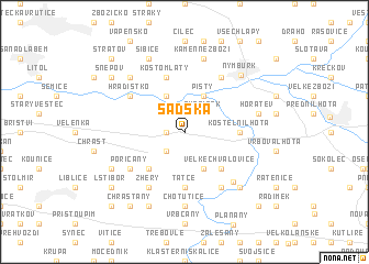 map of Sadská