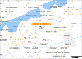 map of Sadullāh Nur