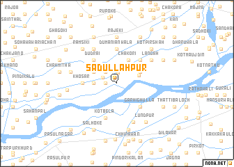 map of Sādullāhpur