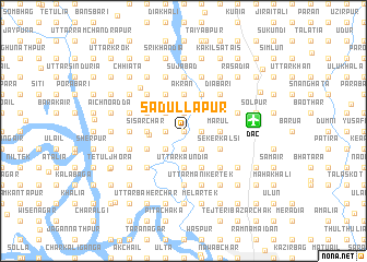 map of Sadullapur