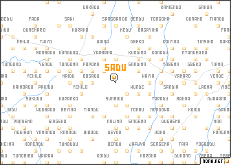 map of Sadu