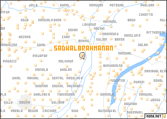 map of Sadwāl Brahmanān