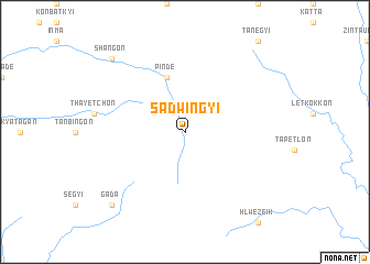 map of Sadwingyi