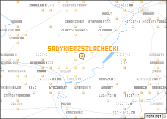 map of Sadykierz Szlachecki