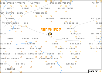 map of Sadykierz