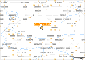 map of Sadykierz