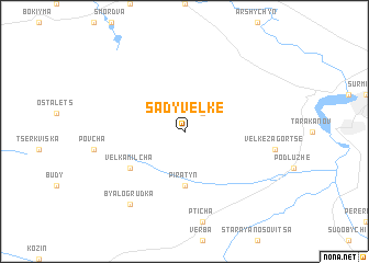 map of Sady Velʼke