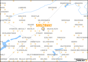 map of Sadzawki