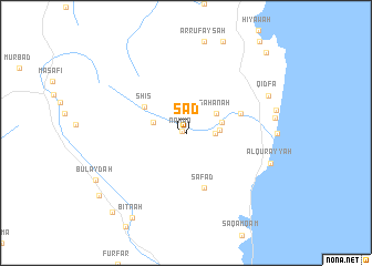 map of Sa‘d