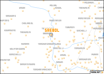 map of Saebŏl