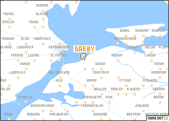 map of Sæby
