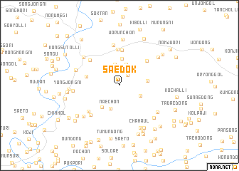 map of Saedŏk