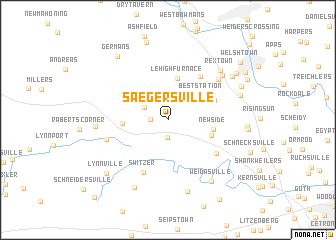 map of Saegersville