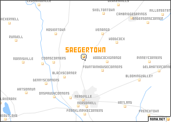 map of Saegertown