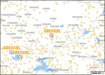 map of Saek-kol