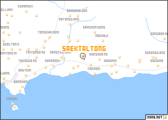 map of Saektal-tong