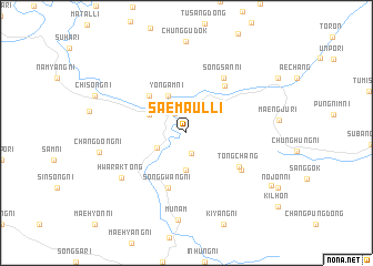 map of Saemaŭl-li
