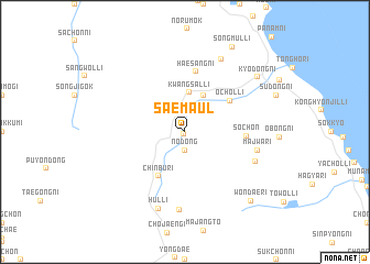 map of Saemaŭl