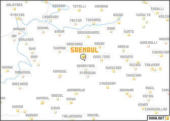 map of Saemaŭl