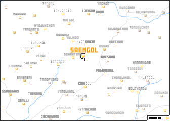 map of Saem-gol