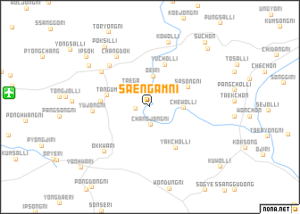 map of Saengam-ni