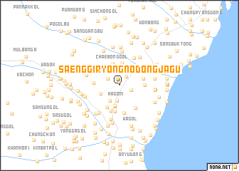 map of Saenggiryŏng-nodongjagu