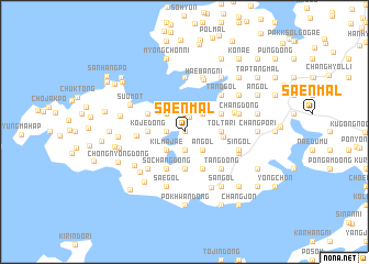 map of Saen-mal