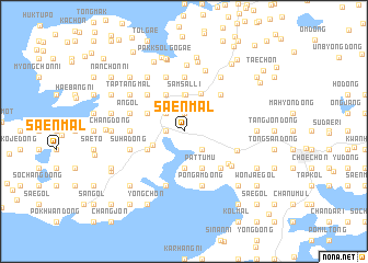 map of Saen-mal