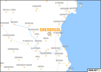 map of Saenon-gol