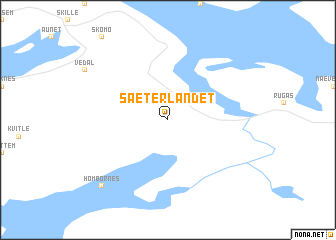 map of Sæterlandet