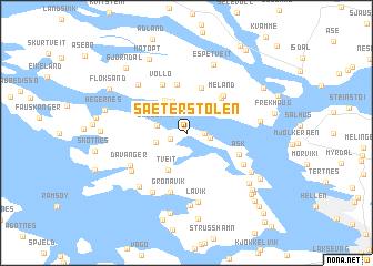 map of Sæterstølen