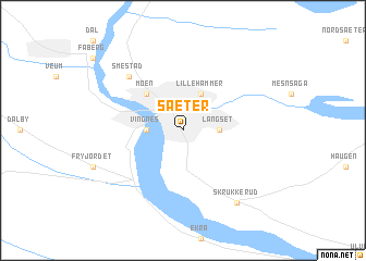 map of Saeter