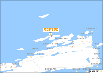 map of Sætra