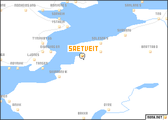 map of Sætveit