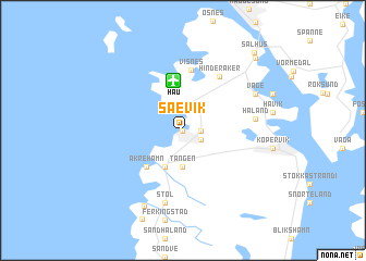 map of Sævik