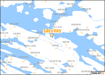 map of Sævrås